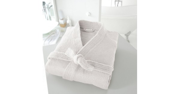 Peignoir de bain kimono blanc