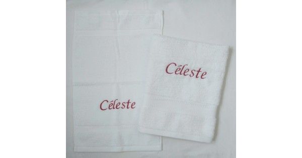 Set de serviettes (de natation) blanc