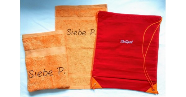 Set de serviettes de natation Kickers rouge- orange